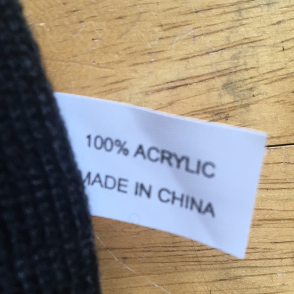 MATCO Tools toboggan skull cap winter hat black gray 💯 acrylic beanie - Picture 5 of 7